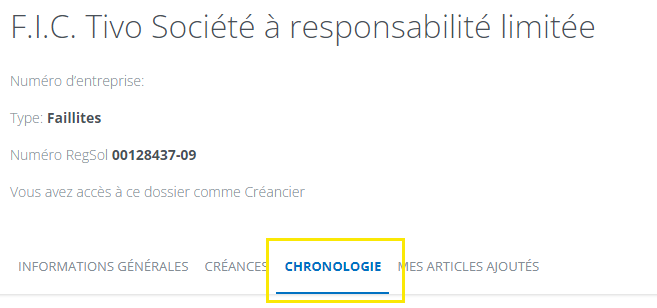 chronologie