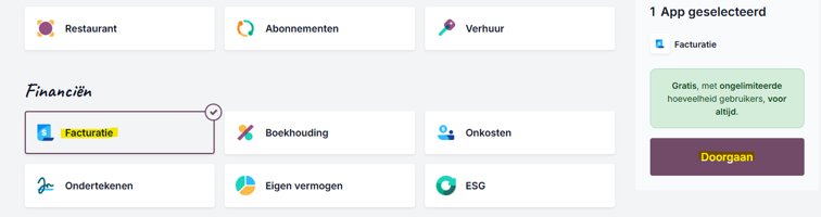 Facturatie doorgaan