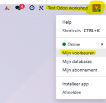 Mijn voorkeuren